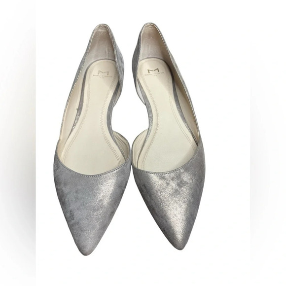 Marc Fisher LTD Women's d'Orsay
Sunny Suede Pointed Flats
Metallic Silver sz 8 M - Picture 5 of 9